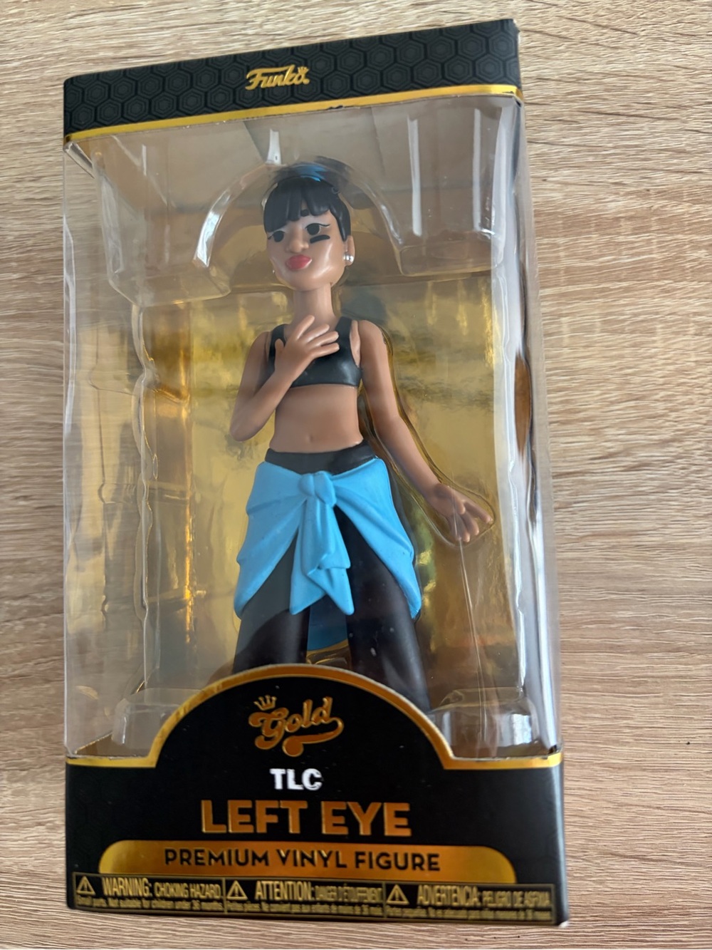 TLC Left Eye Funko Gold Series Vinyl Figure – Black, Blue, Gold
